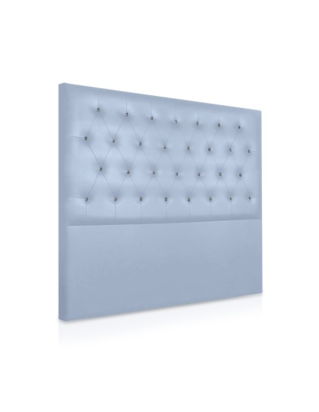 Cabecero de polipiel Nueva York botón cristal