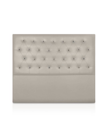 Cabecero de polipiel Nueva York botón cristal