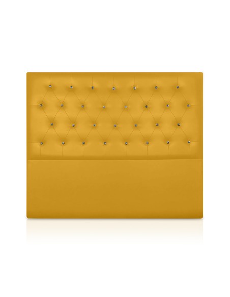 Cabecero de polipiel Nueva York botón cristal