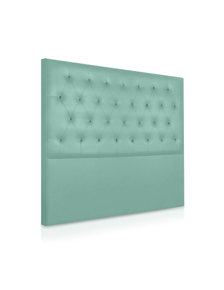 Cabecero de polipiel Nueva York botón cristal